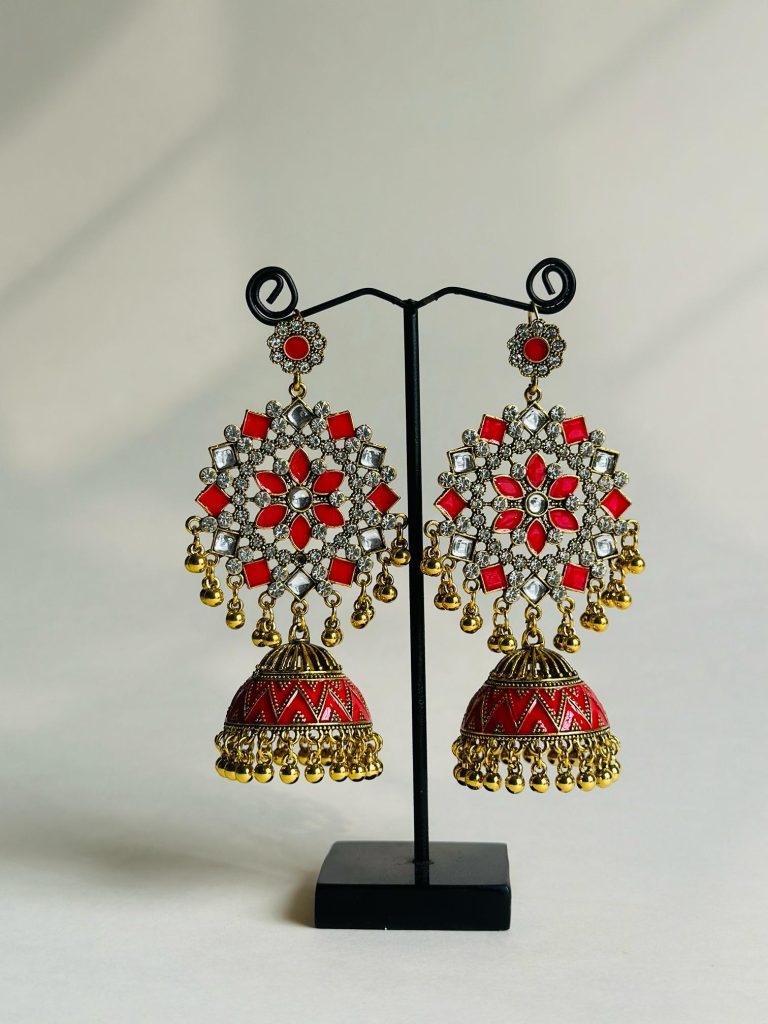 Red Jhumka